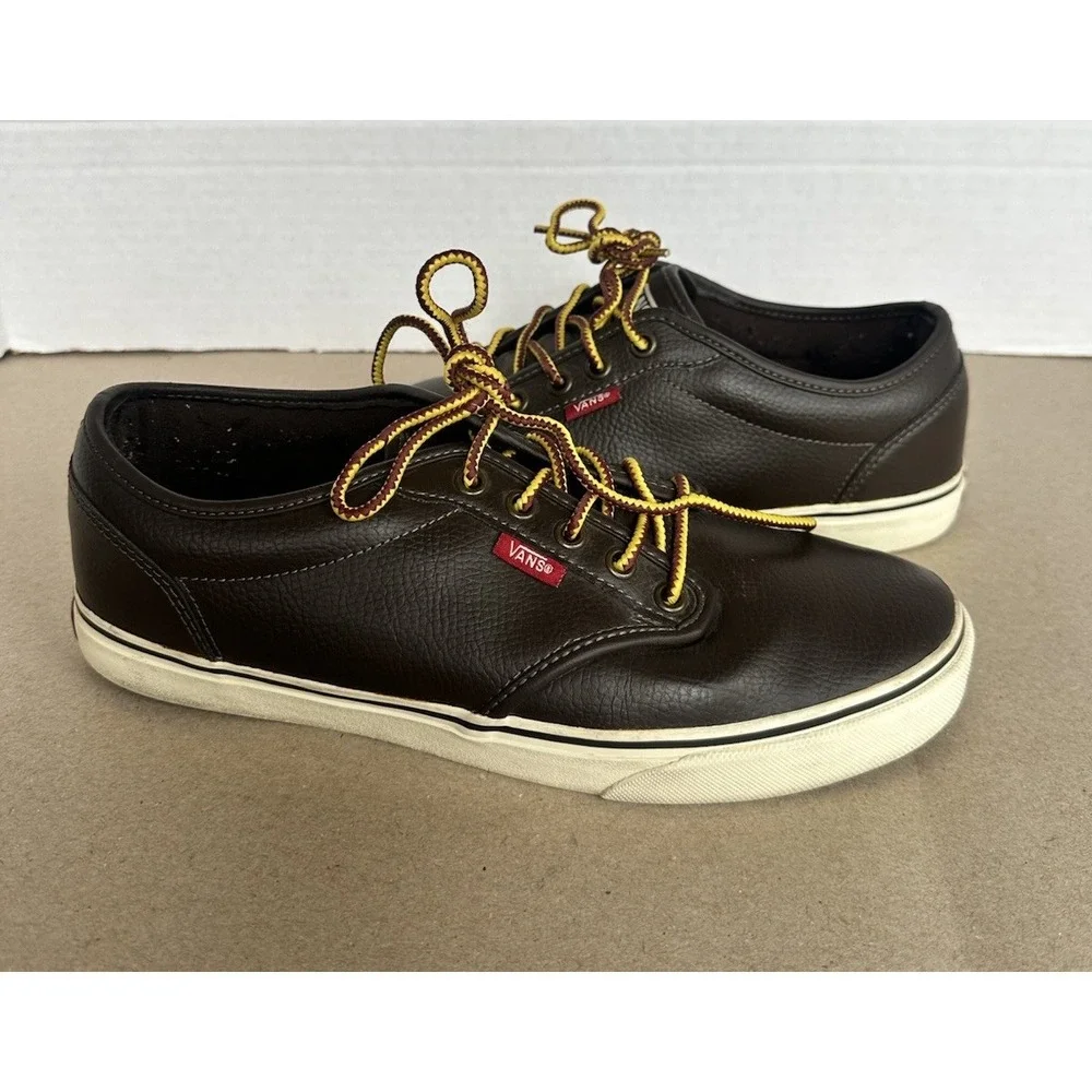 Vans | Shoes | Brown Leather Vans Skate Shoes Size 9 | Poshmark display picture 1